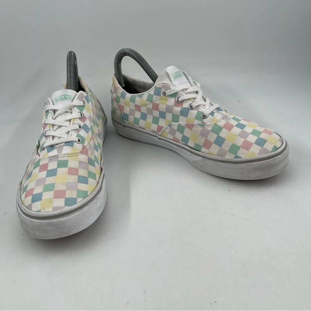 👞 Vans Doheny Checkered Canvas Lace-up Shoes Sneakers - Size 7 (Kids Size 5.5)